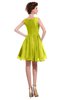 ColsBM Courtney Sulphur Spring Modest A-line Bateau Sleeveless Zip up Ruching Homecoming Dresses