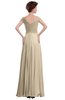 ColsBM Elise Novelle Peach Casual V-neck Zipper Chiffon Pleated Bridesmaid Dresses