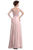 ColsBM Elise Pastel Pink Casual V-neck Zipper Chiffon Pleated Bridesmaid Dresses
