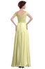 ColsBM Elise Wax Yellow Casual V-neck Zipper Chiffon Pleated Bridesmaid Dresses