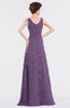 ColsBM Tessa Chinese Violet Romantic Sleeveless Zip up Chiffon Floor Length Tiered Bridesmaid Dresses