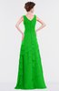 ColsBM Tessa Classic Green Romantic Sleeveless Zip up Chiffon Floor Length Tiered Bridesmaid Dresses
