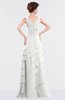 ColsBM Tessa Cloud White Romantic Sleeveless Zip up Chiffon Floor Length Tiered Bridesmaid Dresses