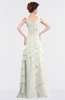ColsBM Tessa Cream Romantic Sleeveless Zip up Chiffon Floor Length Tiered Bridesmaid Dresses