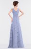 ColsBM Tessa Lavender Romantic Sleeveless Zip up Chiffon Floor Length Tiered Bridesmaid Dresses