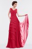 ColsBM Tessa Lollipop Romantic Sleeveless Zip up Chiffon Floor Length Tiered Bridesmaid Dresses