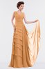 ColsBM Tessa Pheasant Romantic Sleeveless Zip up Chiffon Floor Length Tiered Bridesmaid Dresses