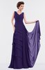 ColsBM Tessa Royal Purple Romantic Sleeveless Zip up Chiffon Floor Length Tiered Bridesmaid Dresses