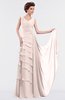 ColsBM Tessa Silver Peony Romantic Sleeveless Zip up Chiffon Floor Length Tiered Bridesmaid Dresses