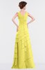 ColsBM Tessa Yellow Iris Romantic Sleeveless Zip up Chiffon Floor Length Tiered Bridesmaid Dresses