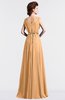 ColsBM Cordelia Apricot Vintage A-line Sleeveless Chiffon Floor Length Pleated Bridesmaid Dresses