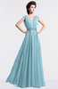 ColsBM Cordelia Aqua Vintage A-line Sleeveless Chiffon Floor Length Pleated Bridesmaid Dresses