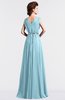 ColsBM Cordelia Aqua Vintage A-line Sleeveless Chiffon Floor Length Pleated Bridesmaid Dresses