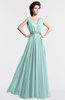 ColsBM Cordelia Blue Glass Vintage A-line Sleeveless Chiffon Floor Length Pleated Bridesmaid Dresses