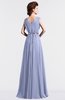 ColsBM Cordelia Blue Heron Vintage A-line Sleeveless Chiffon Floor Length Pleated Bridesmaid Dresses