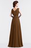 ColsBM Cordelia Brown Vintage A-line Sleeveless Chiffon Floor Length Pleated Bridesmaid Dresses