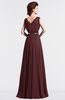 ColsBM Cordelia Burgundy Vintage A-line Sleeveless Chiffon Floor Length Pleated Bridesmaid Dresses