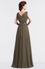ColsBM Cordelia Carafe Brown Vintage A-line Sleeveless Chiffon Floor Length Pleated Bridesmaid Dresses