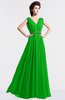 ColsBM Cordelia Classic Green Vintage A-line Sleeveless Chiffon Floor Length Pleated Bridesmaid Dresses