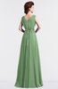 ColsBM Cordelia Fair Green Vintage A-line Sleeveless Chiffon Floor Length Pleated Bridesmaid Dresses