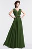 ColsBM Cordelia Garden Green Vintage A-line Sleeveless Chiffon Floor Length Pleated Bridesmaid Dresses