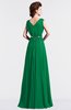 ColsBM Cordelia Green Vintage A-line Sleeveless Chiffon Floor Length Pleated Bridesmaid Dresses