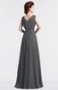 ColsBM Cordelia Grey Vintage A-line Sleeveless Chiffon Floor Length Pleated Bridesmaid Dresses