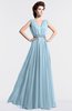 ColsBM Cordelia Ice Blue Vintage A-line Sleeveless Chiffon Floor Length Pleated Bridesmaid Dresses