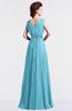 ColsBM Cordelia Light Blue Vintage A-line Sleeveless Chiffon Floor Length Pleated Bridesmaid Dresses