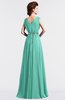 ColsBM Cordelia Mint Green Vintage A-line Sleeveless Chiffon Floor Length Pleated Bridesmaid Dresses