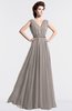 ColsBM Cordelia Mushroom Vintage A-line Sleeveless Chiffon Floor Length Pleated Bridesmaid Dresses