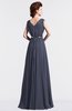ColsBM Cordelia Nightshadow Blue Vintage A-line Sleeveless Chiffon Floor Length Pleated Bridesmaid Dresses