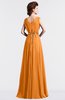 ColsBM Cordelia Orange Vintage A-line Sleeveless Chiffon Floor Length Pleated Bridesmaid Dresses