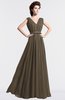 ColsBM Cordelia Otter Vintage A-line Sleeveless Chiffon Floor Length Pleated Bridesmaid Dresses