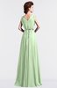 ColsBM Cordelia Pale Green Vintage A-line Sleeveless Chiffon Floor Length Pleated Bridesmaid Dresses