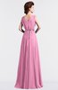 ColsBM Cordelia Pink Vintage A-line Sleeveless Chiffon Floor Length Pleated Bridesmaid Dresses