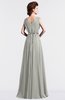 ColsBM Cordelia Platinum Vintage A-line Sleeveless Chiffon Floor Length Pleated Bridesmaid Dresses