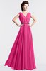 ColsBM Cordelia Rose Pink Vintage A-line Sleeveless Chiffon Floor Length Pleated Bridesmaid Dresses