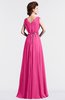 ColsBM Cordelia Rose Pink Vintage A-line Sleeveless Chiffon Floor Length Pleated Bridesmaid Dresses