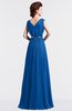 ColsBM Cordelia Royal Blue Vintage A-line Sleeveless Chiffon Floor Length Pleated Bridesmaid Dresses