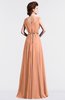 ColsBM Cordelia Salmon Vintage A-line Sleeveless Chiffon Floor Length Pleated Bridesmaid Dresses