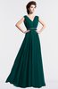 ColsBM Cordelia Shaded Spruce Vintage A-line Sleeveless Chiffon Floor Length Pleated Bridesmaid Dresses