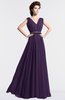 ColsBM Cordelia Violet Vintage A-line Sleeveless Chiffon Floor Length Pleated Bridesmaid Dresses