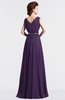 ColsBM Cordelia Violet Vintage A-line Sleeveless Chiffon Floor Length Pleated Bridesmaid Dresses