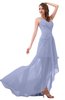 ColsBM Paige Lavender Romantic One Shoulder Sleeveless Brush Train Ruching Bridesmaid Dresses