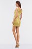 ColsBM Chaya Gold Elegant Sheath Sleeveless Zipper Mini Ruching Bridesmaid Dresses