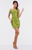 ColsBM Chaya Green Oasis Elegant Sheath Sleeveless Zipper Mini Ruching Bridesmaid Dresses