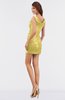 ColsBM Chaya Misted Yellow Elegant Sheath Sleeveless Zipper Mini Ruching Bridesmaid Dresses
