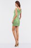 ColsBM Chaya Nile Green Elegant Sheath Sleeveless Zipper Mini Ruching Bridesmaid Dresses