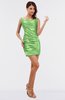 ColsBM Chaya Sharp Green Elegant Sheath Sleeveless Zipper Mini Ruching Bridesmaid Dresses